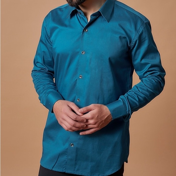 Geoffrey Beene Other - Geoffrey Beene Blue Classic Fit Wrinkle Free Shirt Size 16.5 & 32/33 Workwear